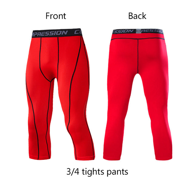 Men Lycra Compression Pants Cycling FitiqueFit