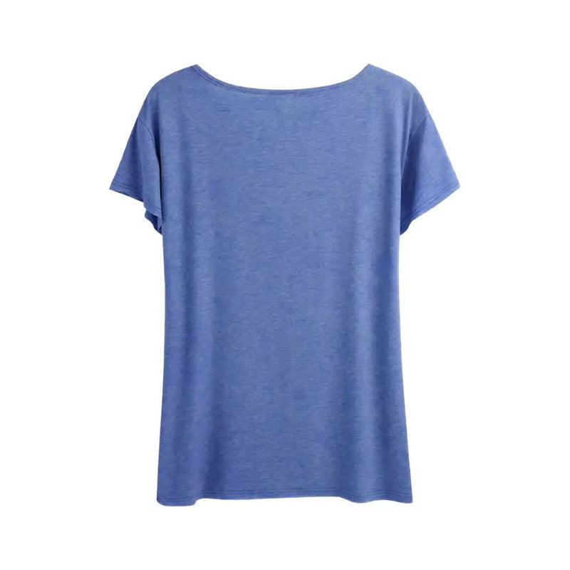 Women's Cute Heart Print T-Shirt Comfortable Round Neck Spring Summer Tee Diversi Fashion™