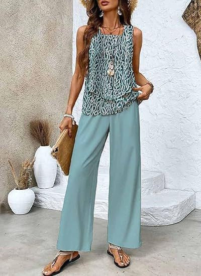 Women's Two-Piece Vest And Pants Set 