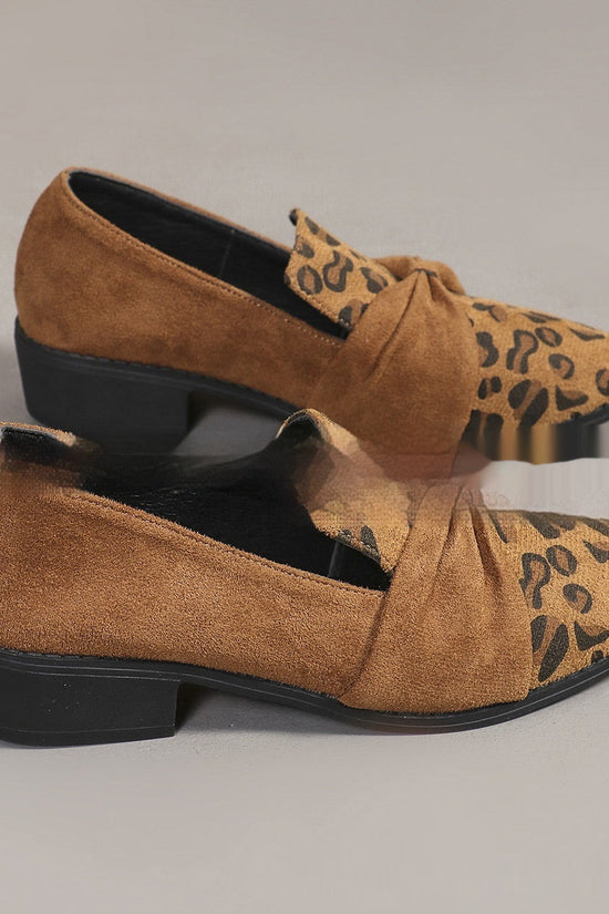 Women’s Leopard Print Pumps – Bow Detail Casual Fashion Heels CJ
