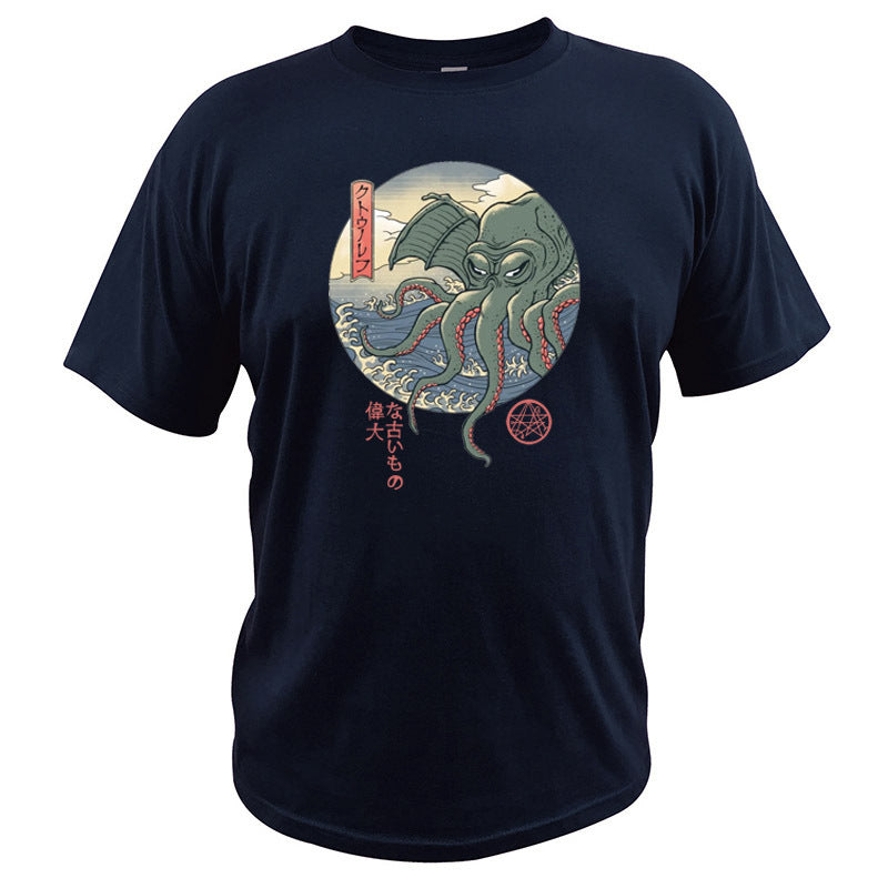 Cotton short sleeve men's T-shirt null