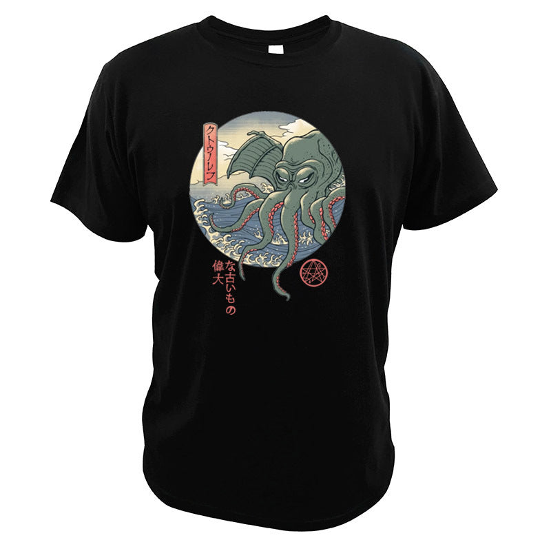 Cotton short sleeve men's T-shirt null