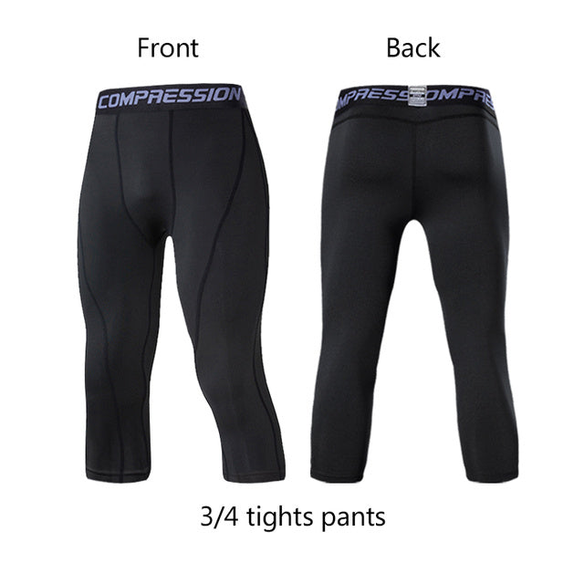 Men Lycra Compression Pants Cycling FitiqueFit