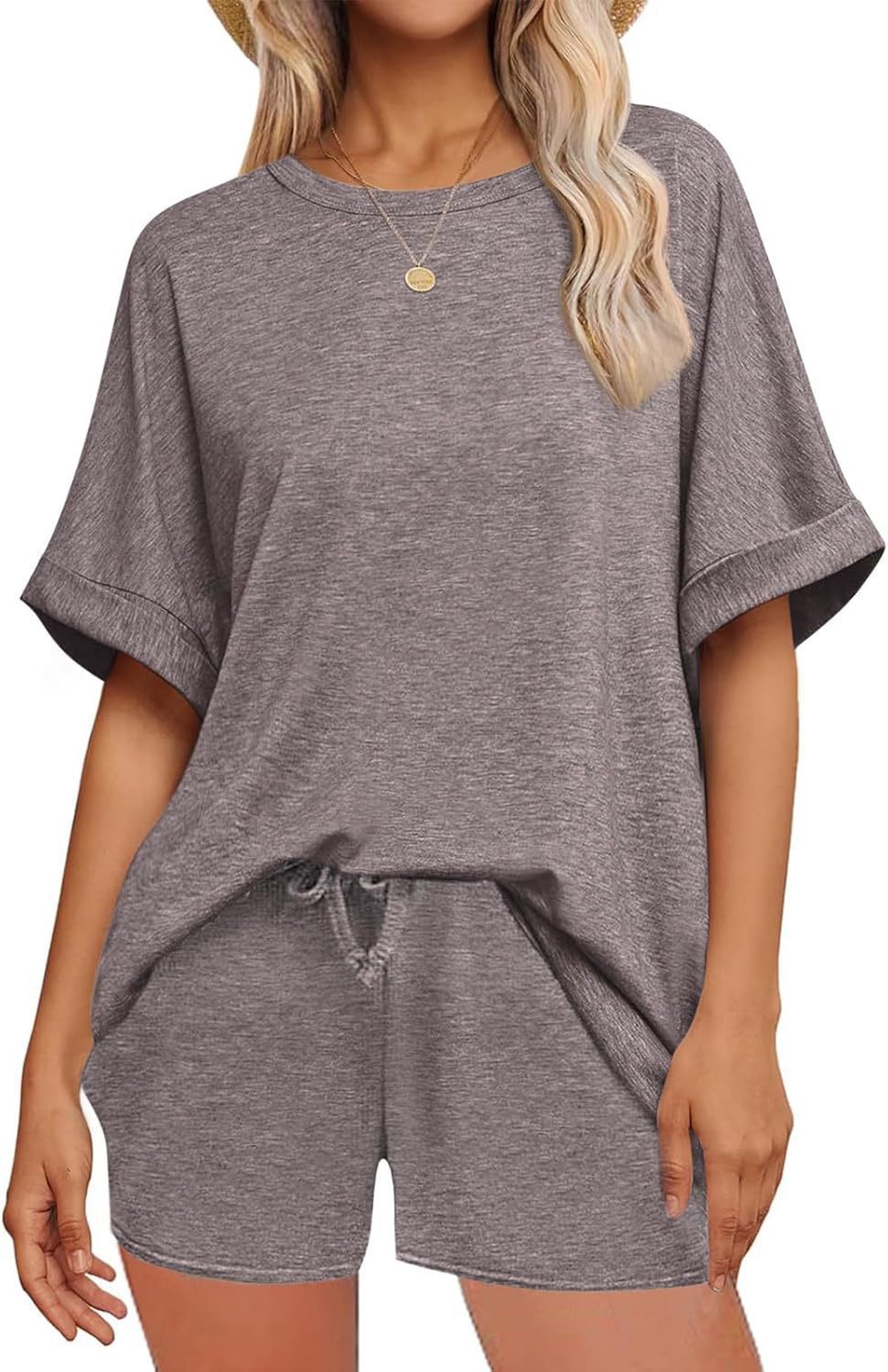 👕 Oversized T-Shirt & Drawstring Shorts Set – Ultimate Casual Comfort FitiqueFit