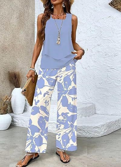 Women's Two-Piece Vest And Pants Set 