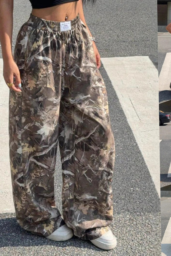🧢 Women's Y2K Camouflage Cargo Pants FitiqueFit