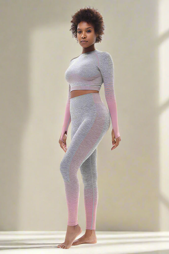 🧘‍♀️ Tight-Fitting Butt-Lifting Seamless Yoga Set - FitiqueFit