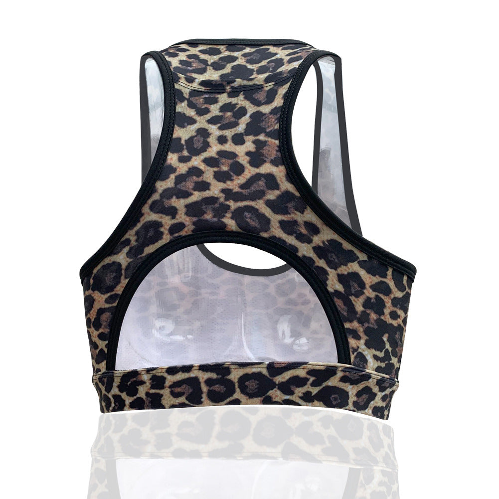 European And American New Back Pocket Portable Phone Shockproof Yoga Running Sports 3D Printing Beautiful Back Yoga Bra CJ