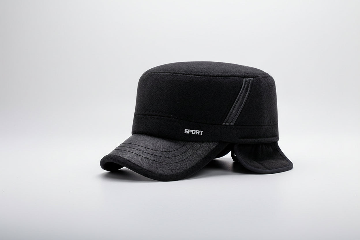 Winter Flat Hat – Classic Warm Wool-Style Newsboy Cap - FitiqueFit