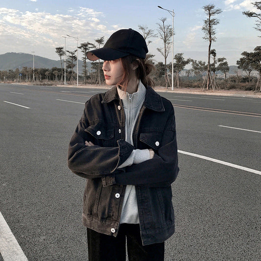 Women’s Oversized Hooded Denim Jacket 