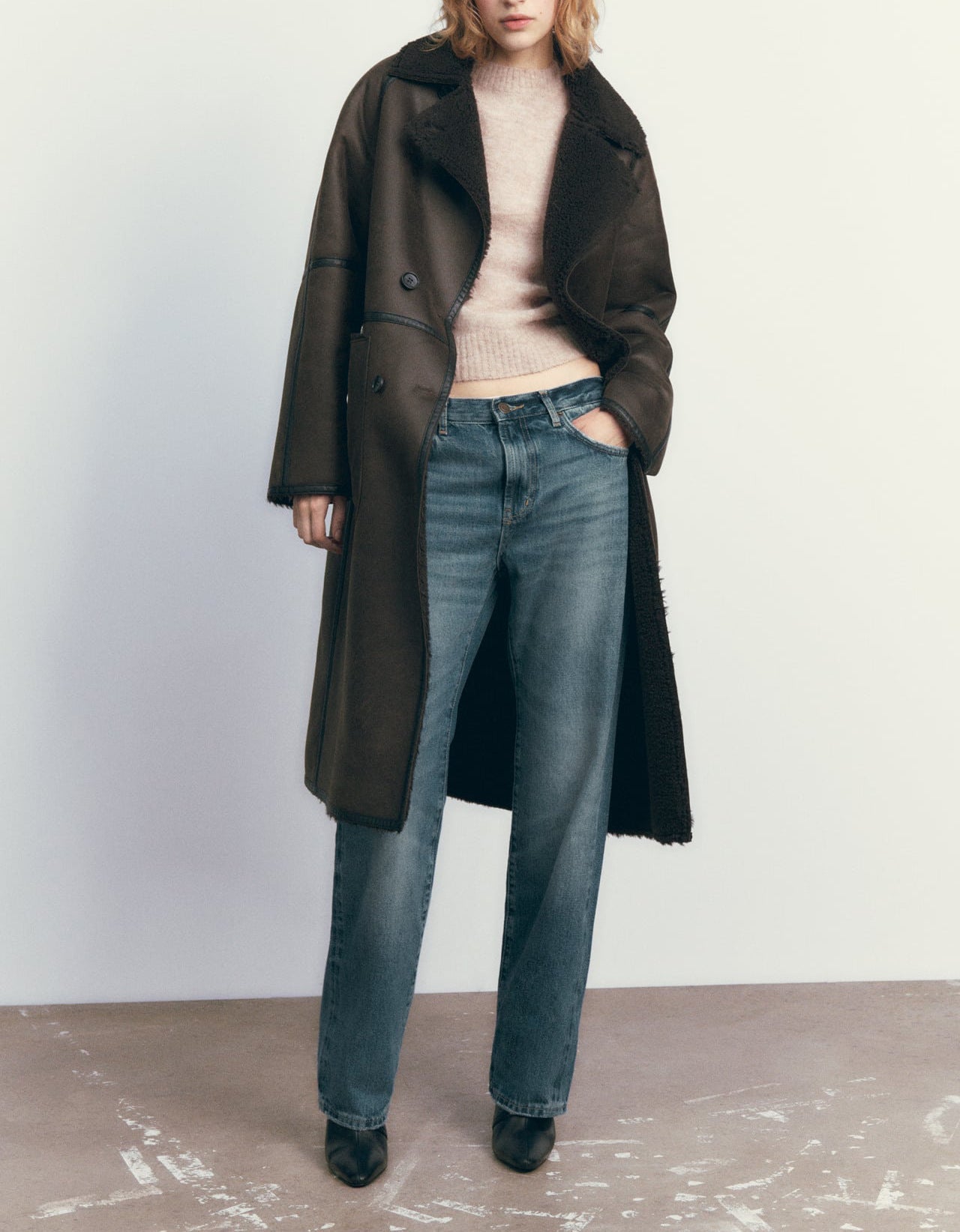 Winter Jacket With Belt Fashion Double Breasted Lapel Windbreaker Women's Long Trench Coat Mid-length Overcoat Clothing 