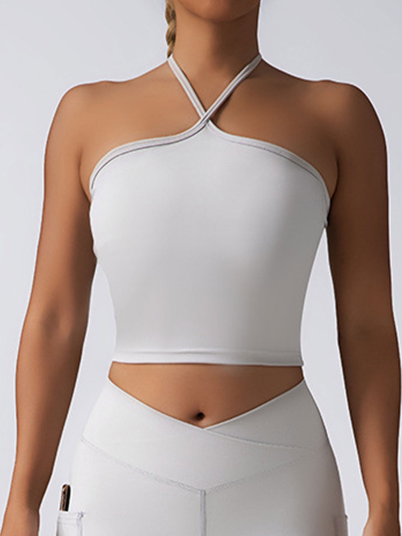 Crop Top With Built In Pads Sports Bras For Women FitiqueFit