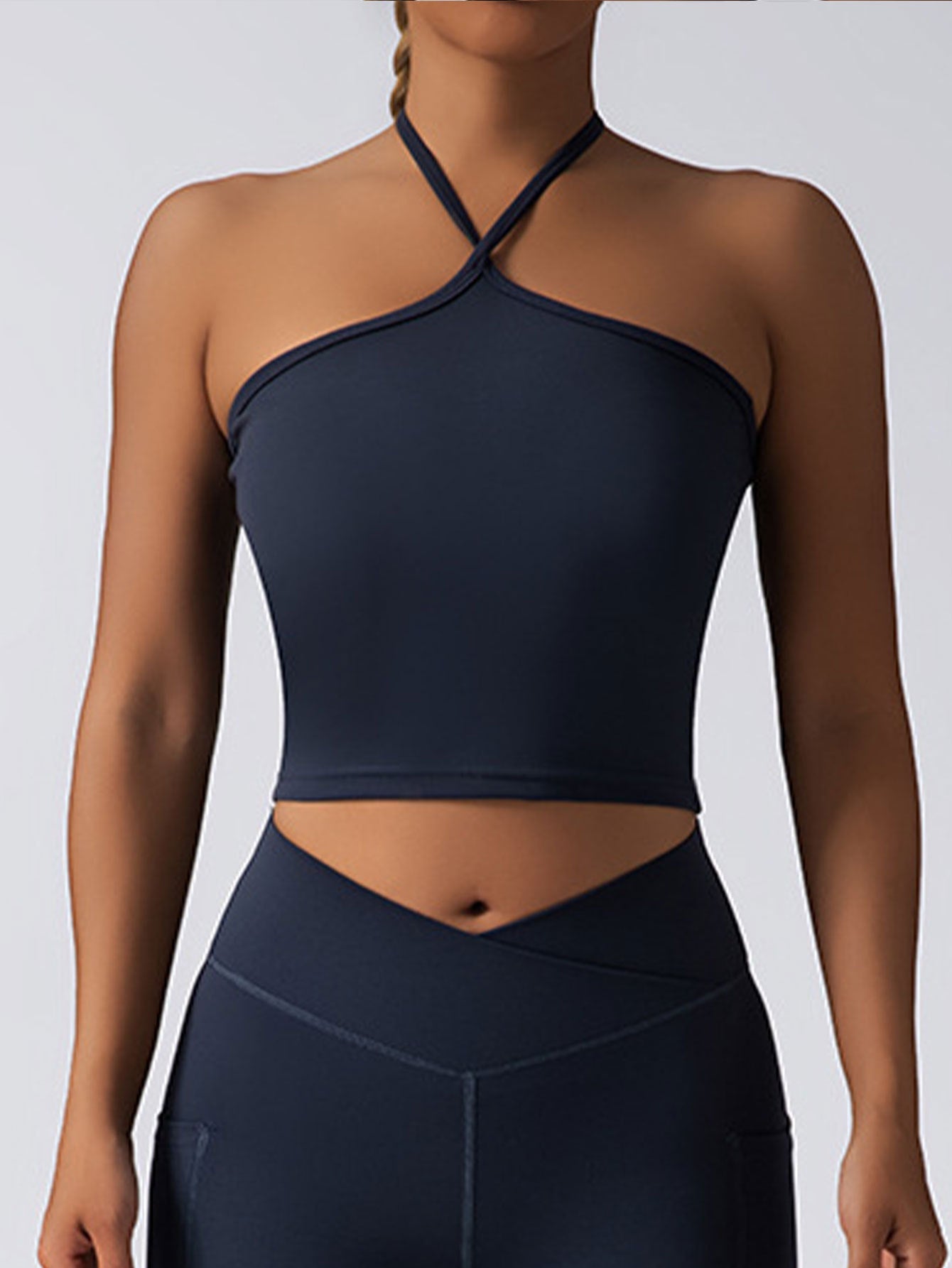 Crop Top With Built In Pads Sports Bras For Women FitiqueFit