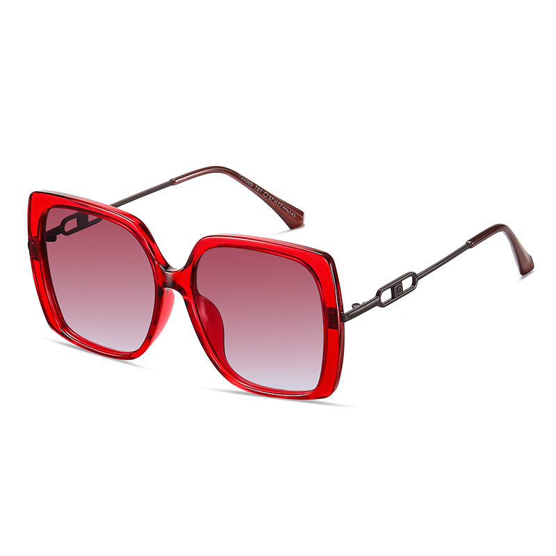 Large Metal Frame Polarized Sunglasses – Oversized Driving Shades CJ