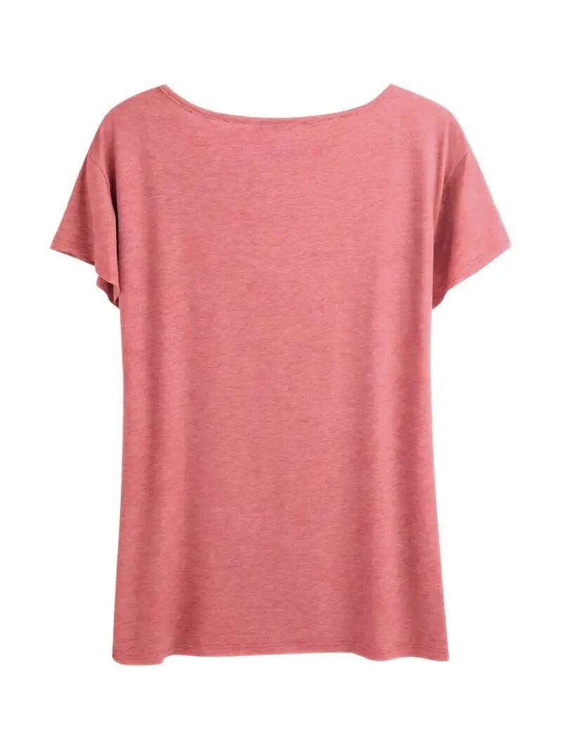 Women's Round Neck V-Sign Gesture Hearts Cute Girl Silhouette Graphic Short Sleeve T-Shirt Summer Top CJ US