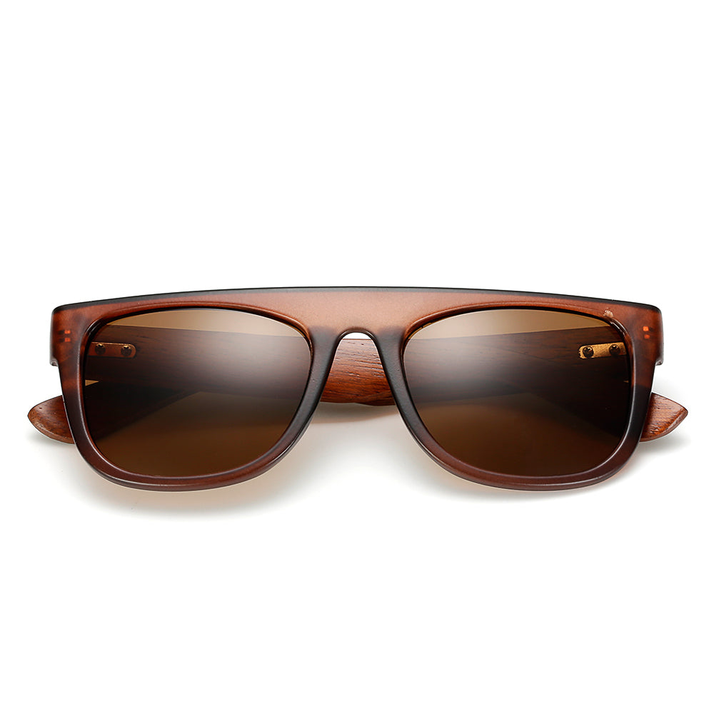 Bamboo Wooden Arms Sunglasses Men Women Black Sunglass Male UV400 Sun Glasses Driver Goggles Wooden Eyewear Shades eprolo