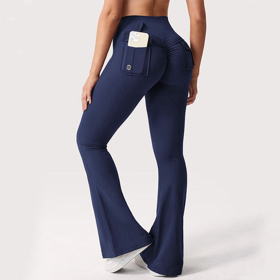 🖤 Women's High-Waisted Cargo Pocket Workout Leggings FitiqueFit