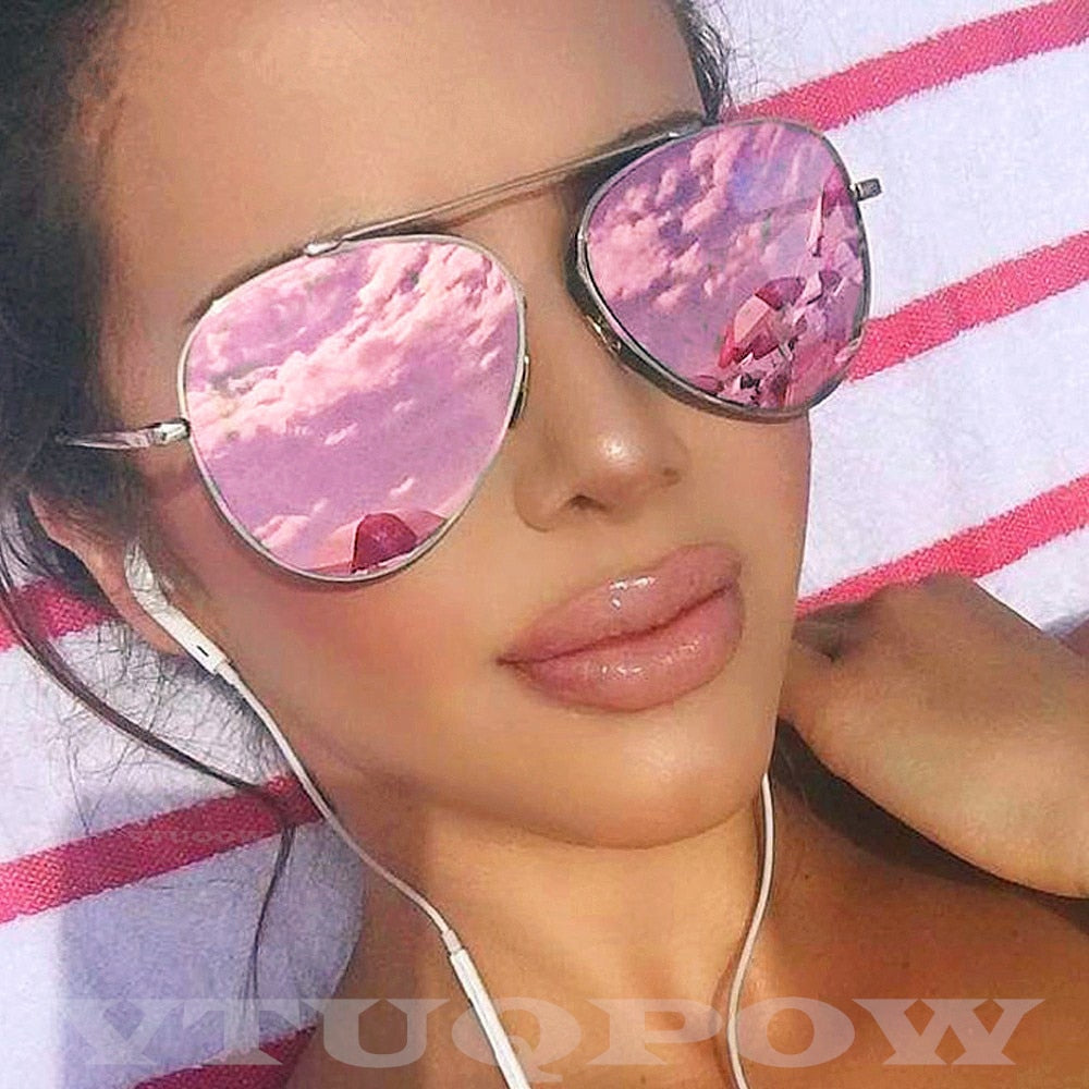 Luxury Brand Pilot Women's Sunglasses Fashion Aviation Vintage Sunglass Female Sun Glasses eprolo