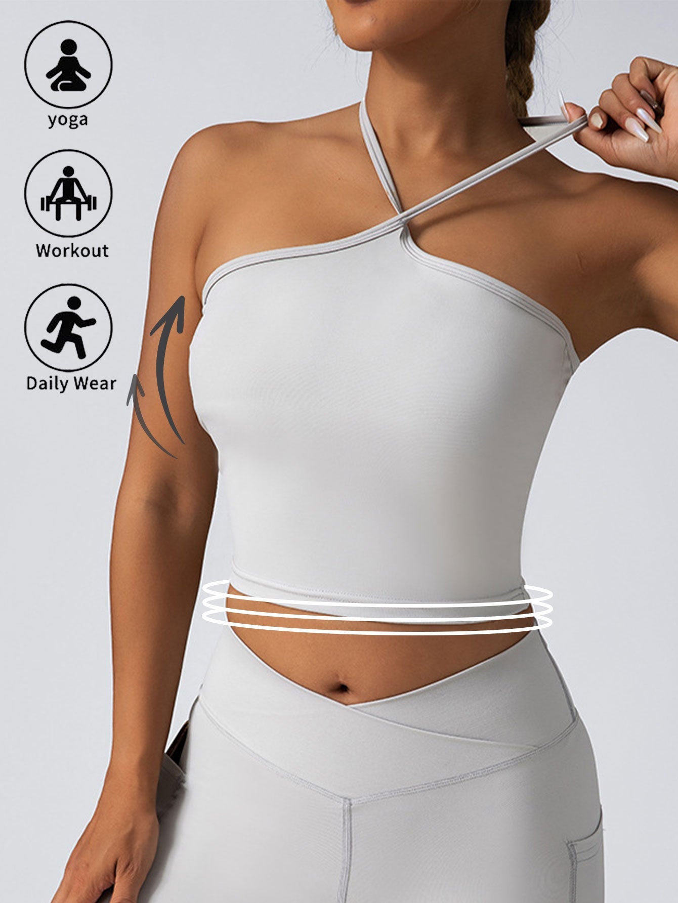 Crop Top With Built In Pads Sports Bras For Women FitiqueFit
