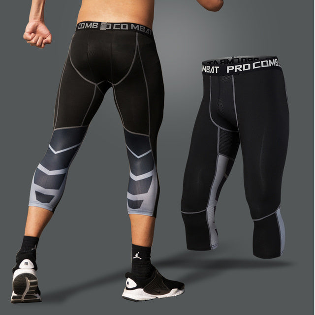 Men Lycra Compression Pants Cycling FitiqueFit