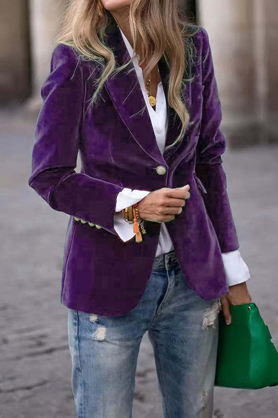 Women’s Slim-Fit Notch-Lapel Blazer 