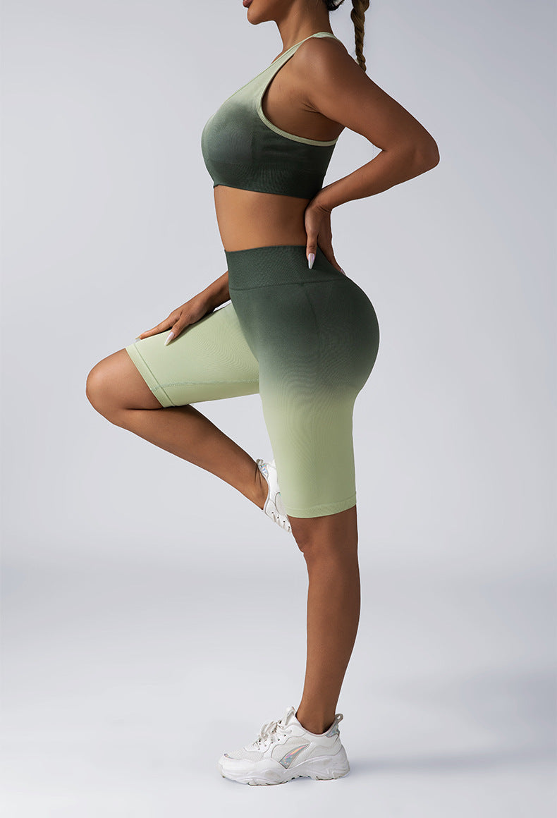 Seamless Women's Activewear Sets – 2-Piece Crop Top & High Waist Shorts/Leggings FitiqueFit