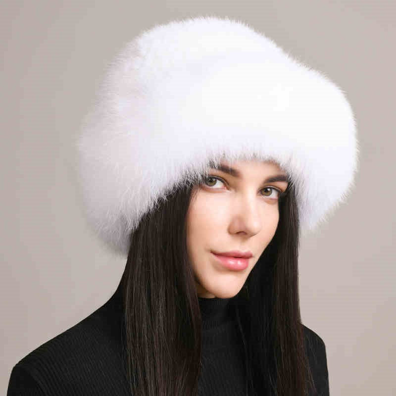 Mink Hair Hat Lady Braided Fur Winter Winter 
