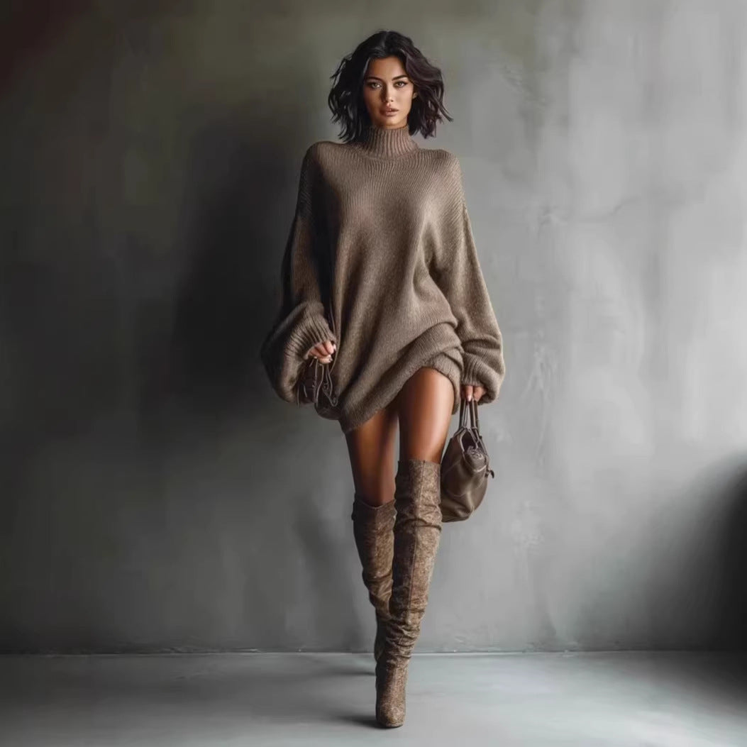 New Autumn Knitted Dress For Women 