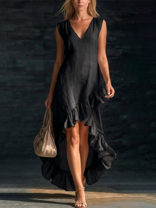 New Cotton-linen Long Dress For Women 