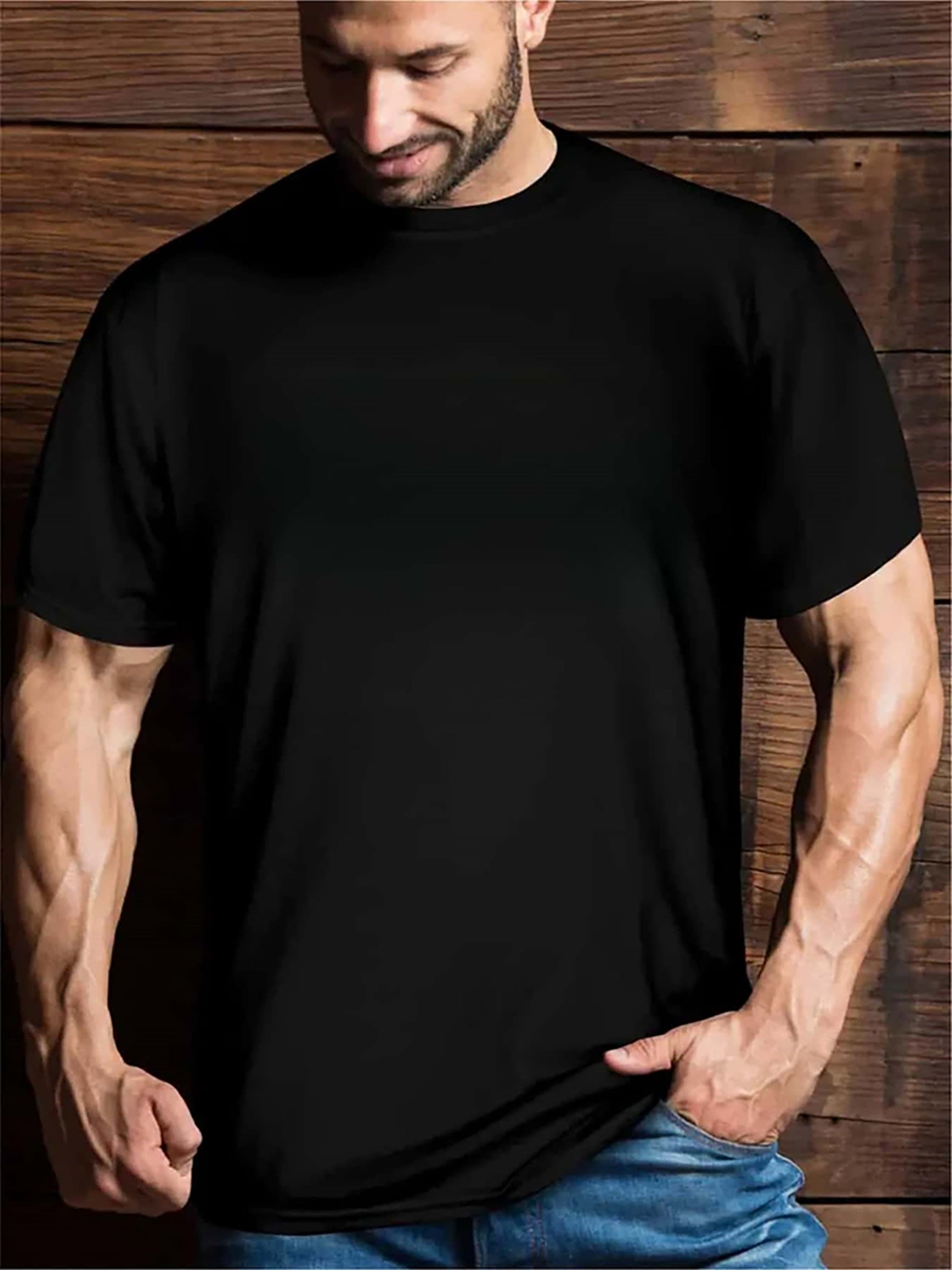 Plus Size, Personality Skull 3D Back Print Men's Casual Summer Oversized Graphic T-shirt Short Sleeve Loose T-shirt For Street Outdoor FitiqueFit