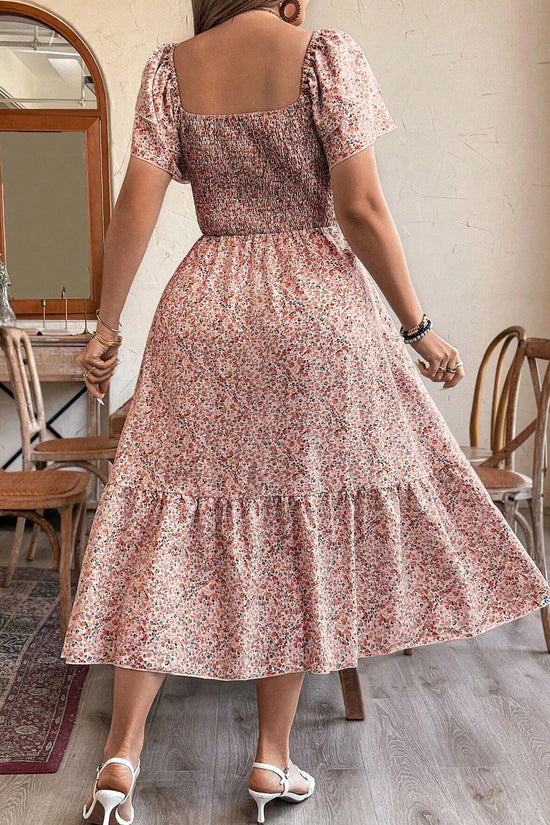 Plus Size Backless Midi Dress – Elegant Pleated Summer Party Dress CJ US