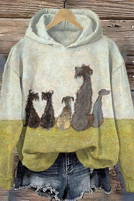 Womens 3D Digital Print Hoodie From Europe And The US 