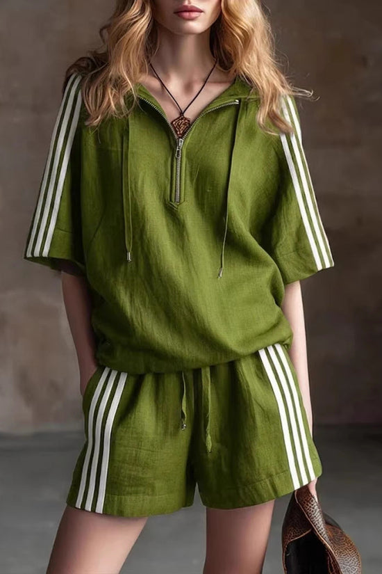 Casual Loose-fitting Two-piece Sportswear Set 