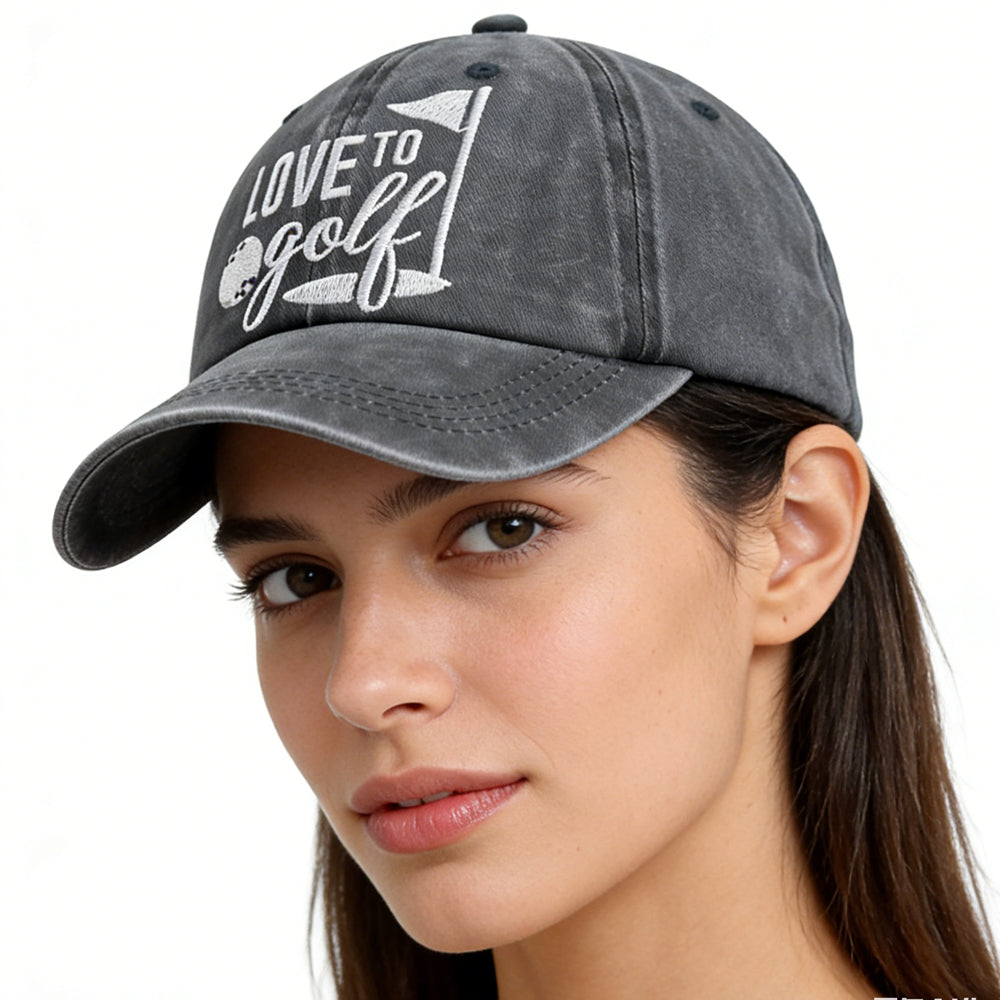 Golf Baseball Caps – Adjustable Embroidered Cotton Hats - FitiqueFit