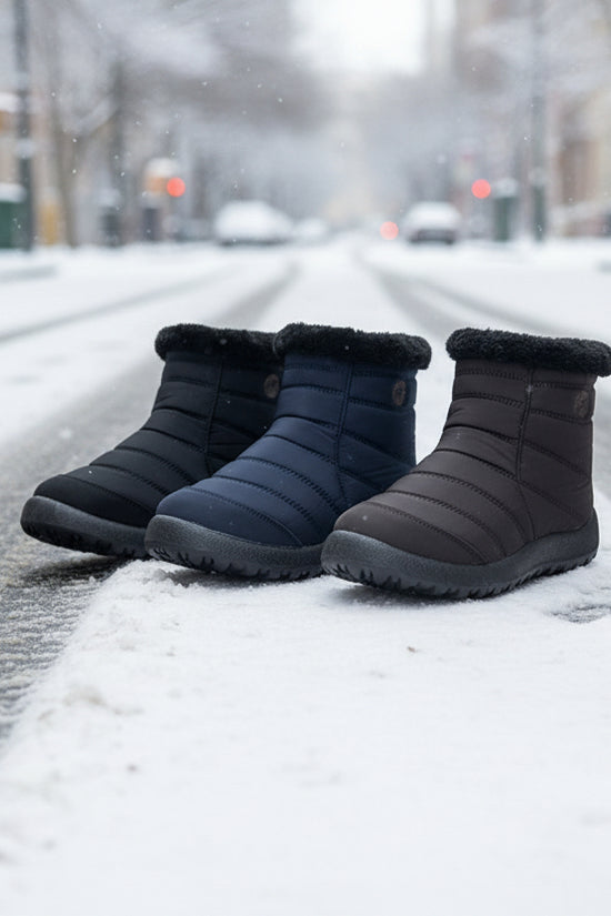 Women’s Thickened Cotton Snow Boots – Waterproof Warm Winter Boots - FitiqueFit