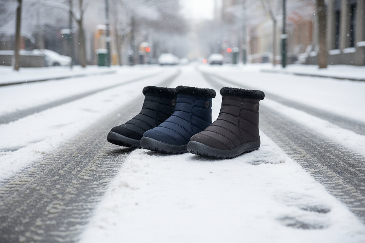 Women’s Thickened Cotton Snow Boots – Waterproof Warm Winter Boots - FitiqueFit