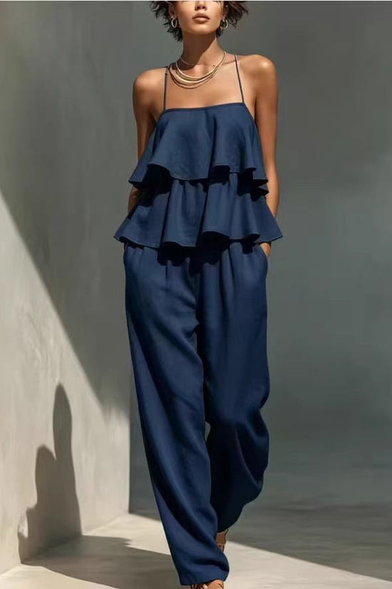 Women's Camisole And Casual Pants Set 