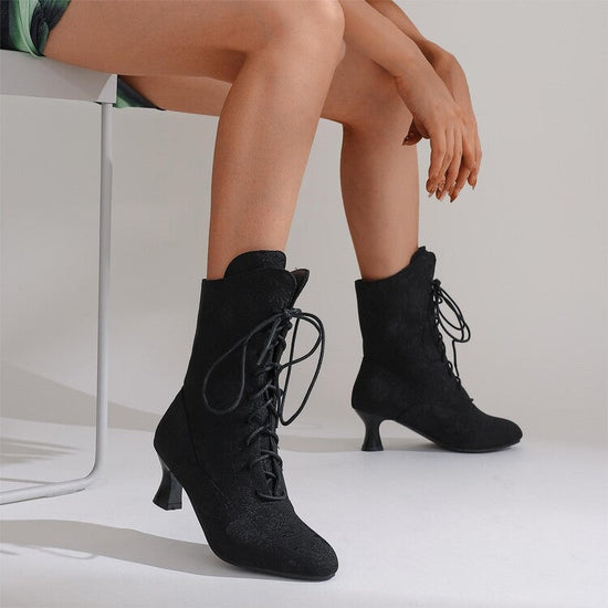 Autumn And Winter Kitten Heels With Pointed Fashion Boots 