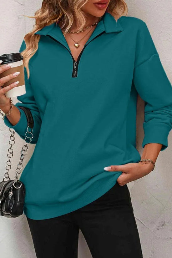 Women’s Zipper Turtleneck Pullover 