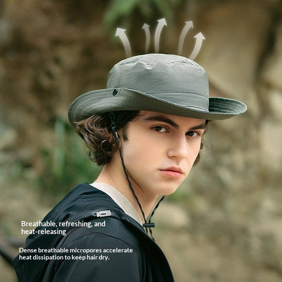 Wide-brimmed UV-protective Breathable Sun Hat 