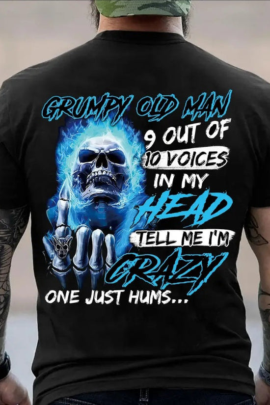 Plus Size Skull Graphic T-Shirt – 3D Back Print, Oversized Fit, Casual Streetwear for Men FitiqueFit