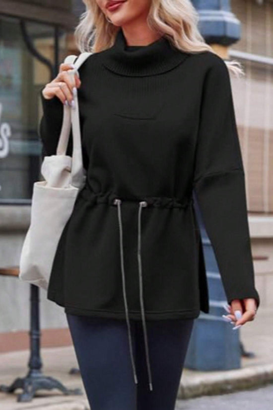 Women’s Turtleneck Fleece Sweatshirt CJ US