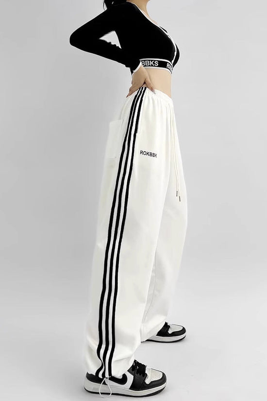 American-style Athletic Wide-leg Sweatpants For Women 