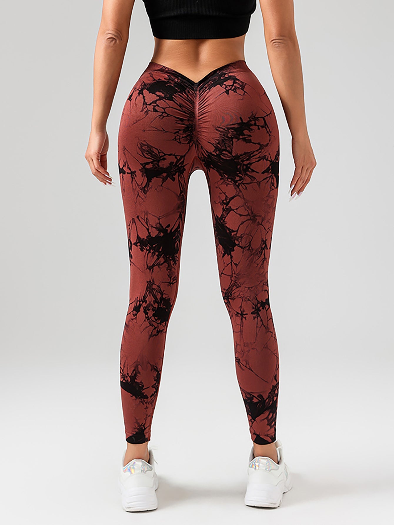 Tie Dye Slimming Yoga Leggings, Butt Lifting High Stretch Casual Fitness Yoga Pants, Women's Activewear FitiqueFit