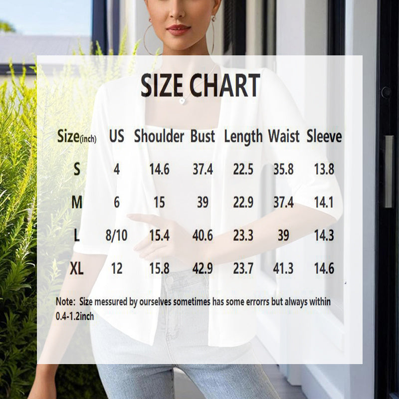 Minimalist Round-Neck Loose Shortsleeve Jacket CJ US