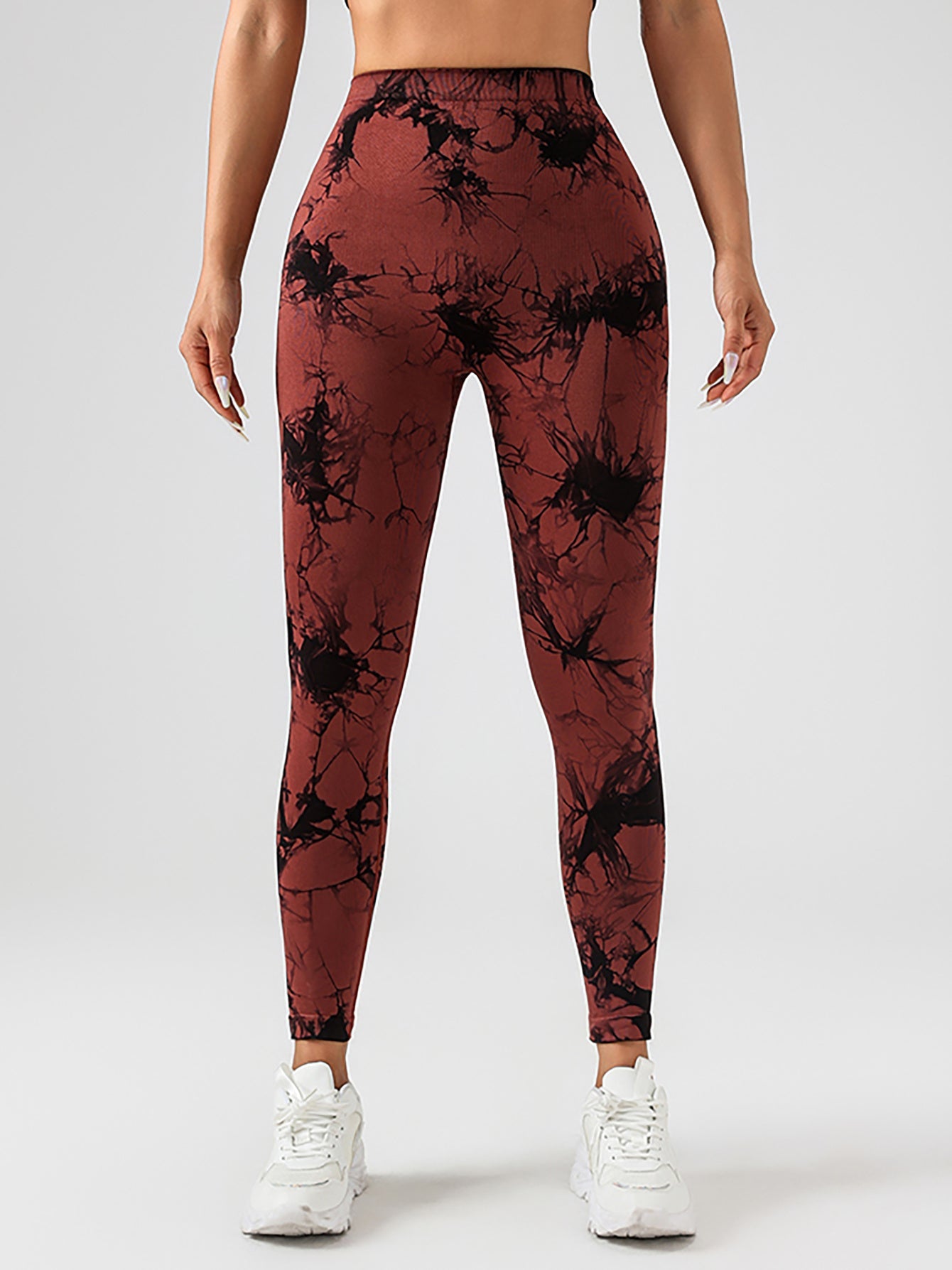 Tie Dye Slimming Yoga Leggings, Butt Lifting High Stretch Casual Fitness Yoga Pants, Women's Activewear FitiqueFit