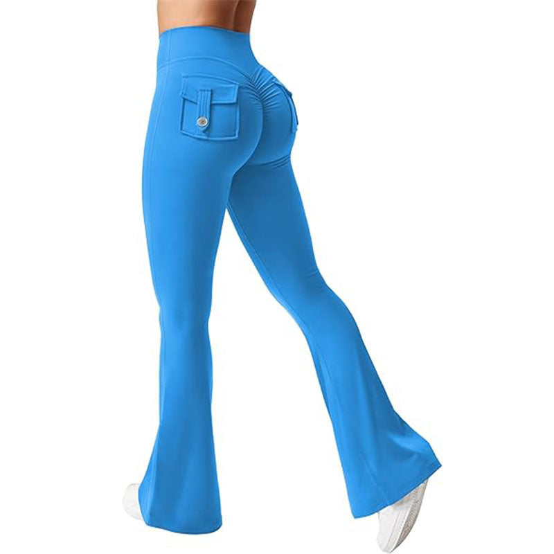 🖤 Women's High-Waisted Cargo Pocket Workout Leggings FitiqueFit