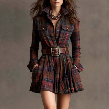 Plaid (No belt)