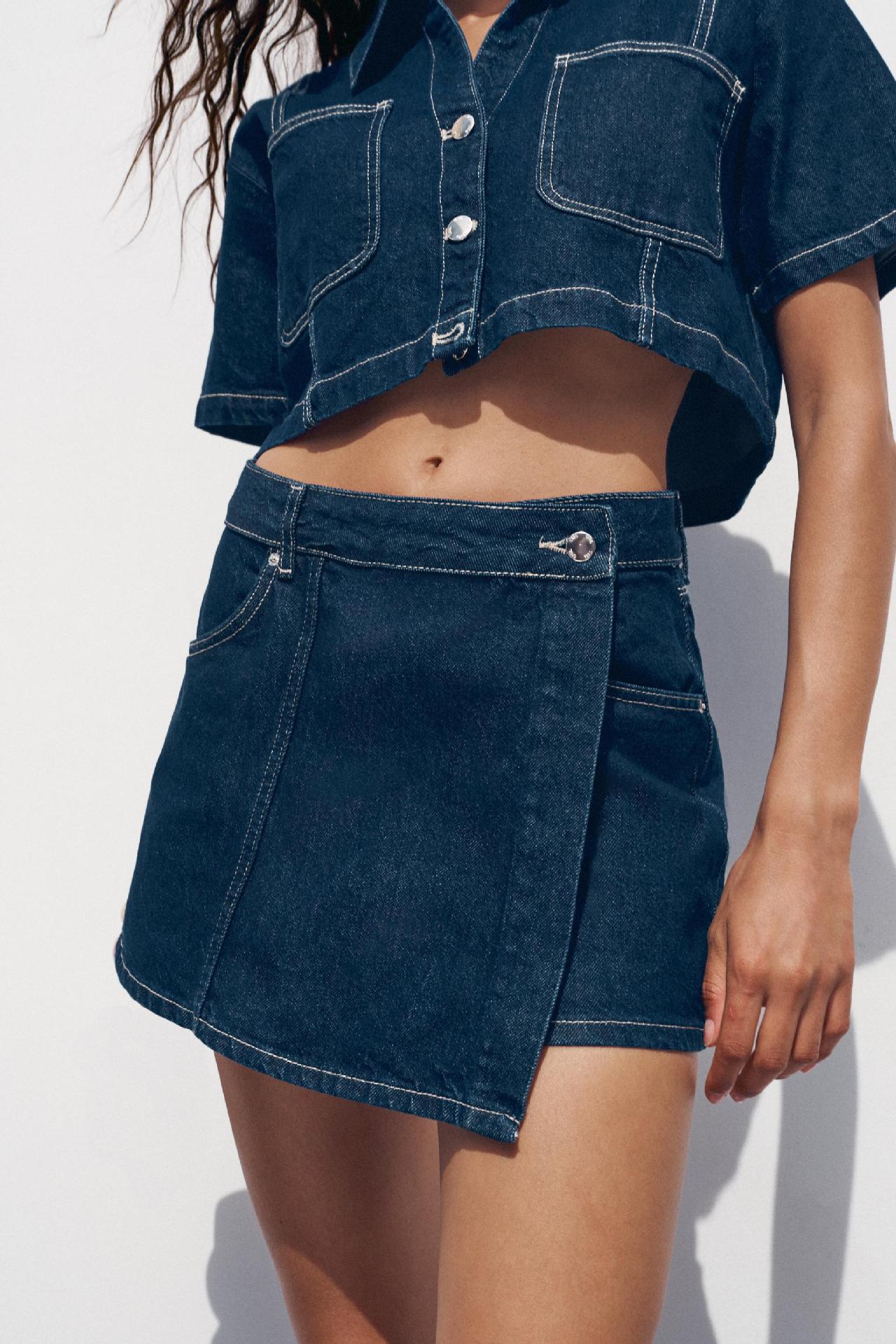 Women's Loose And Comfortable Denim Shirt-Dress And Pants Set 