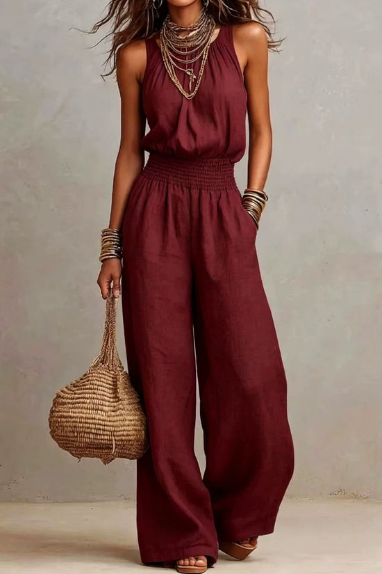 European And American Women's Backless Jumpsuit 